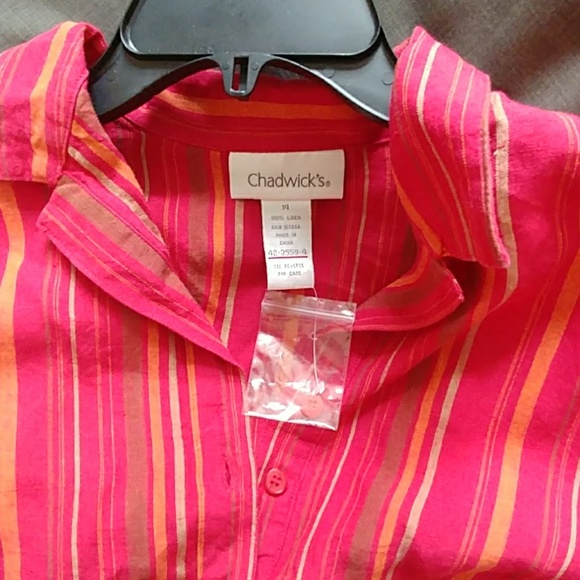 Chadwicks Tops - Chadwick's Linen blouse top 14 size